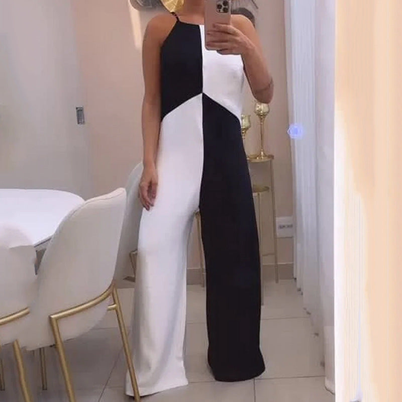 Chic Color Block Jumpsuit