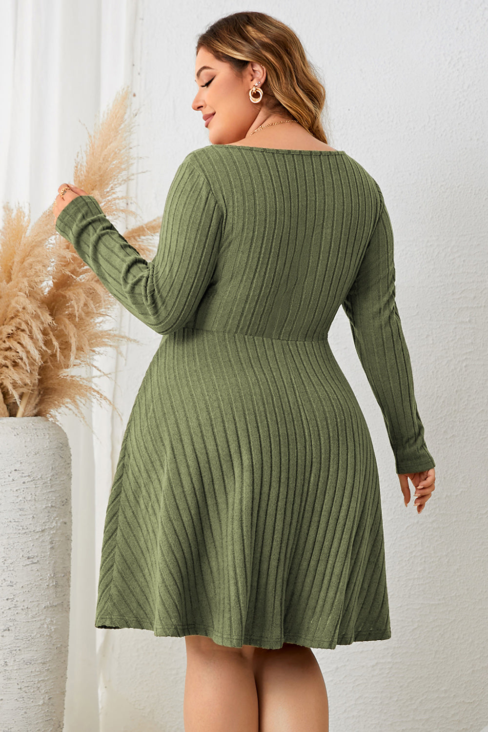 Honey Sweetheart Ribbed Dress
